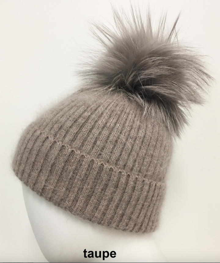 Lumignon original ♡ Houndstooth fur knit Custom Rhinestone Monogram MRS Beanies – CostaKini