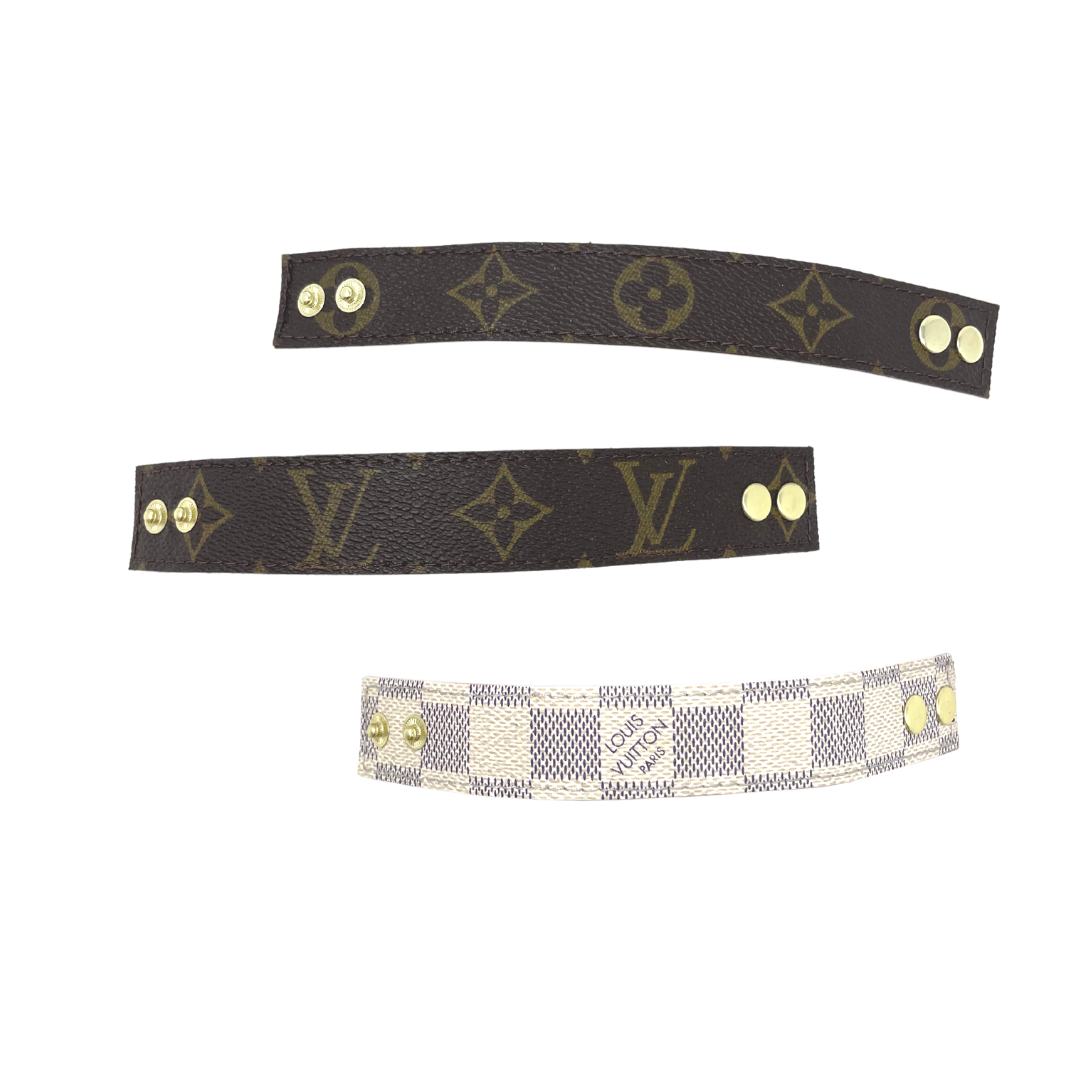 Upcycled Damier Azur Cuff Bracelet - $42 - From Marissa