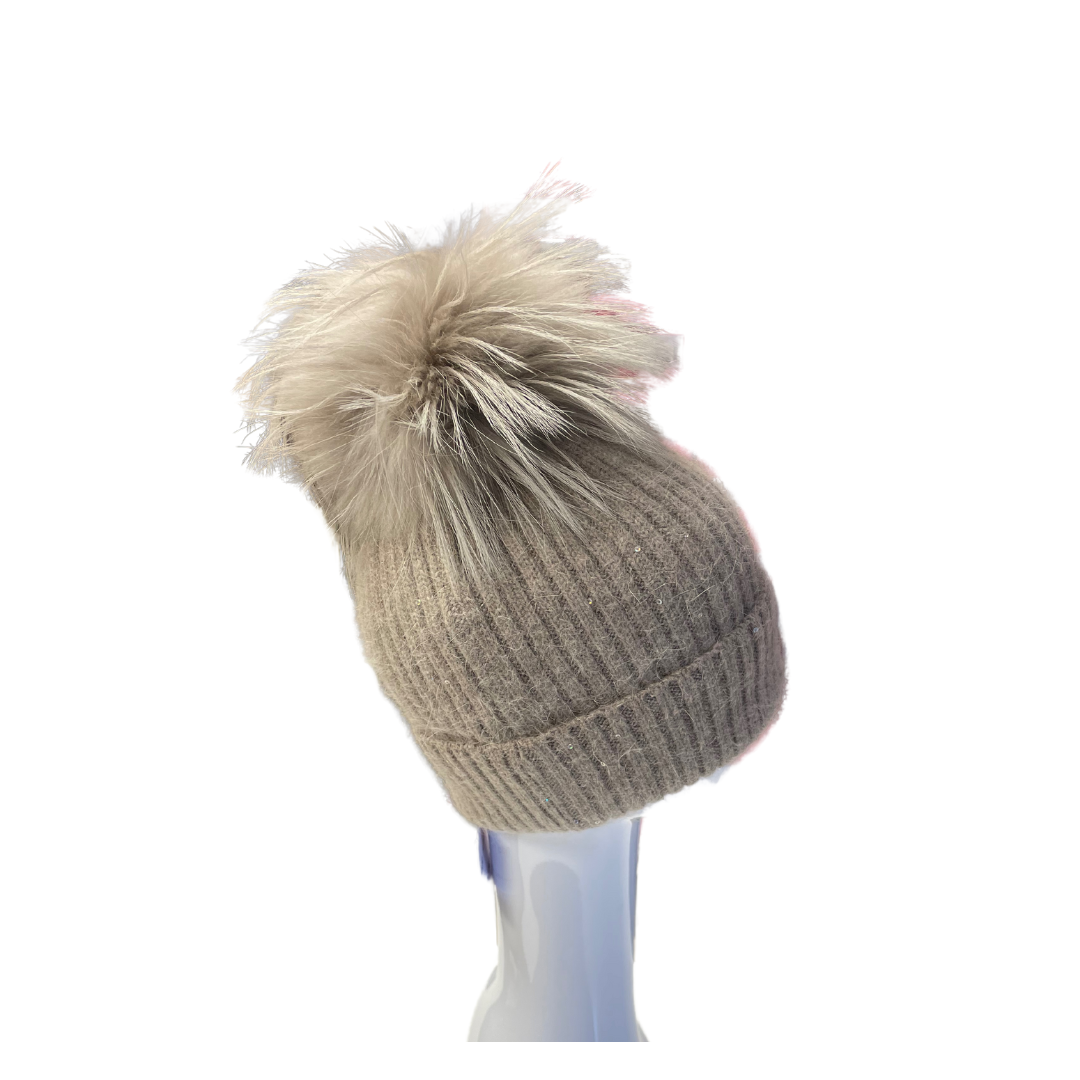 Linda Richards Sequin Pom Hat
